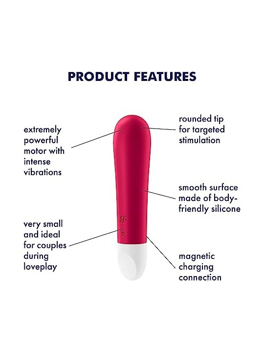 Stimolatore Clitorideo Vibrante Rosso