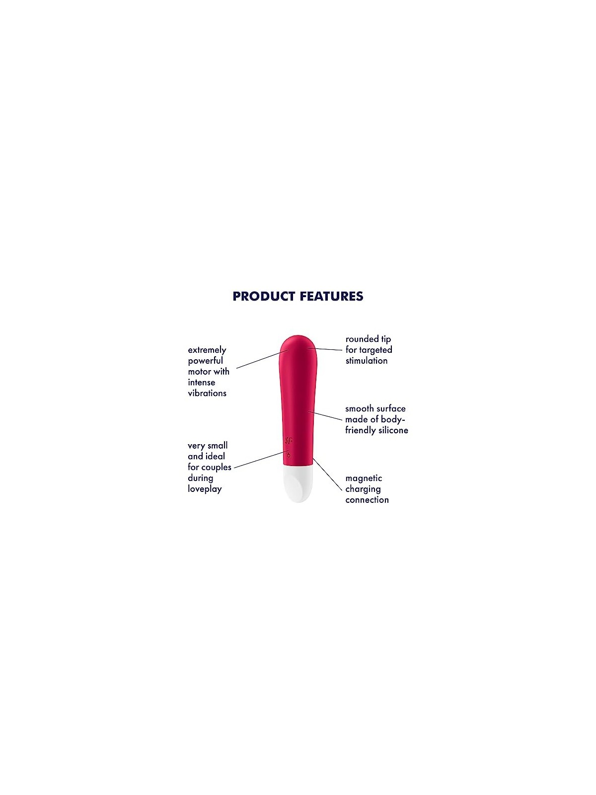 Stimolatore Clitorideo Vibrante Rosso