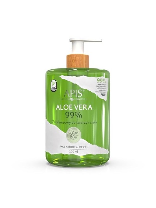 APIS Aloe Vera Naturale 99% gel di aloe per viso e corpo 300ml