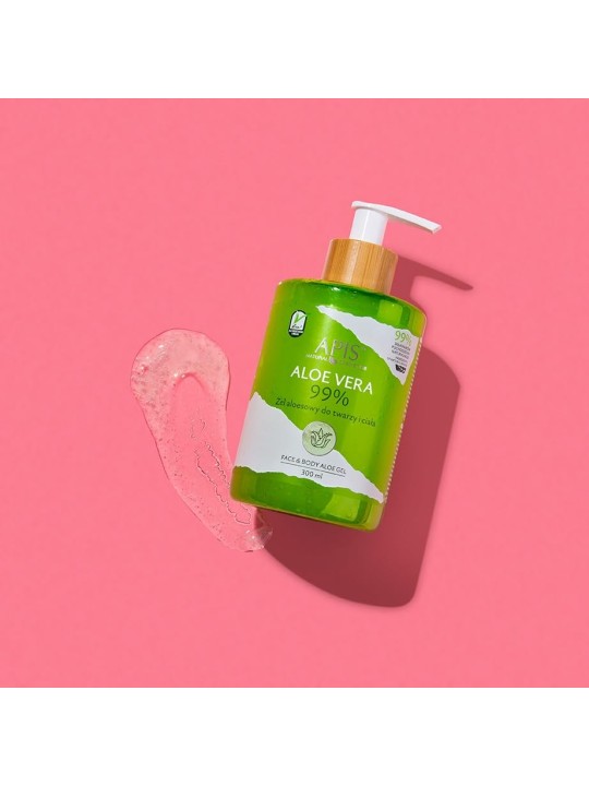 APIS Aloe Vera Naturale 99% gel di aloe per viso e corpo 300ml