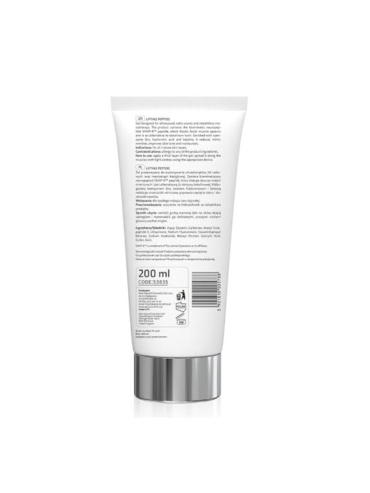 Gel per ultrasuoni liftante e rassodante al peptide 200ml