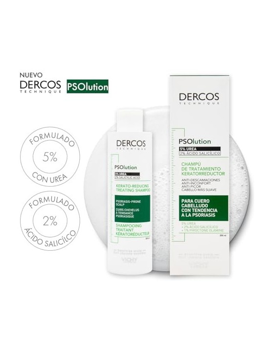 Vichy Dercos PSOlution Kerato-Reducing Treating Shampoo donna 200ml