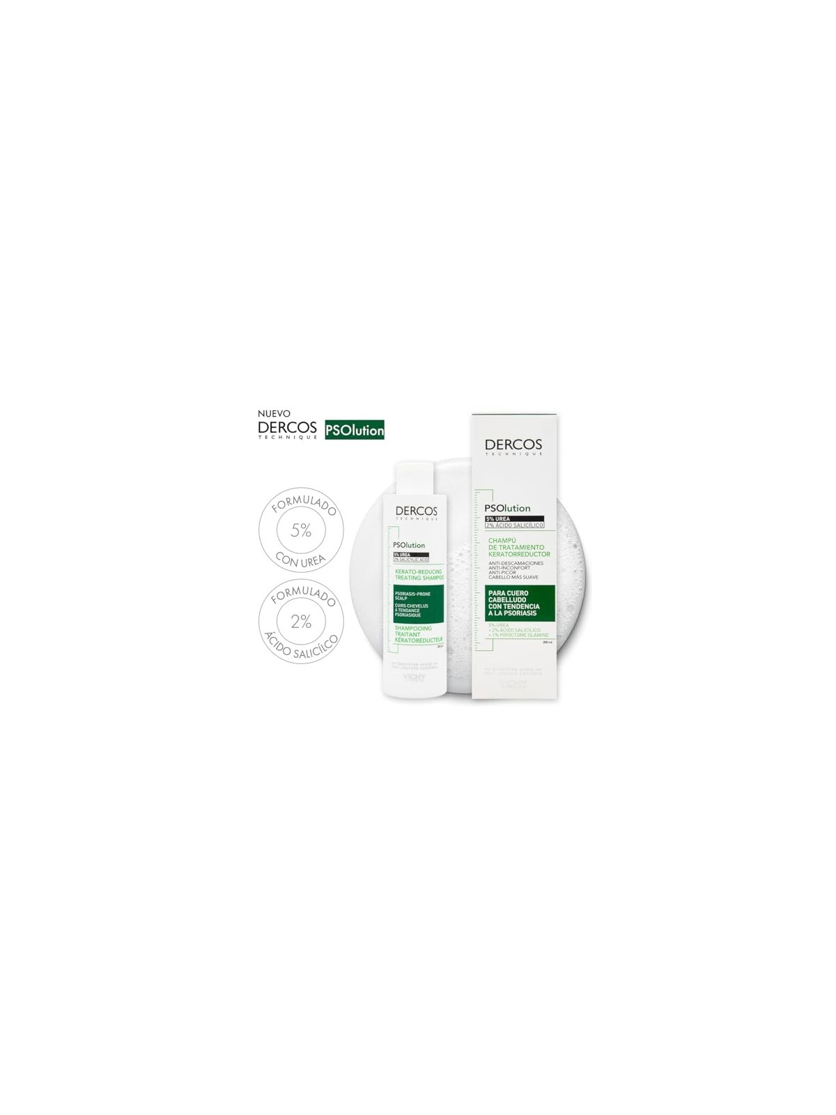 Vichy Dercos PSOlution Kerato-Reducing Treating Shampoo donna 200ml