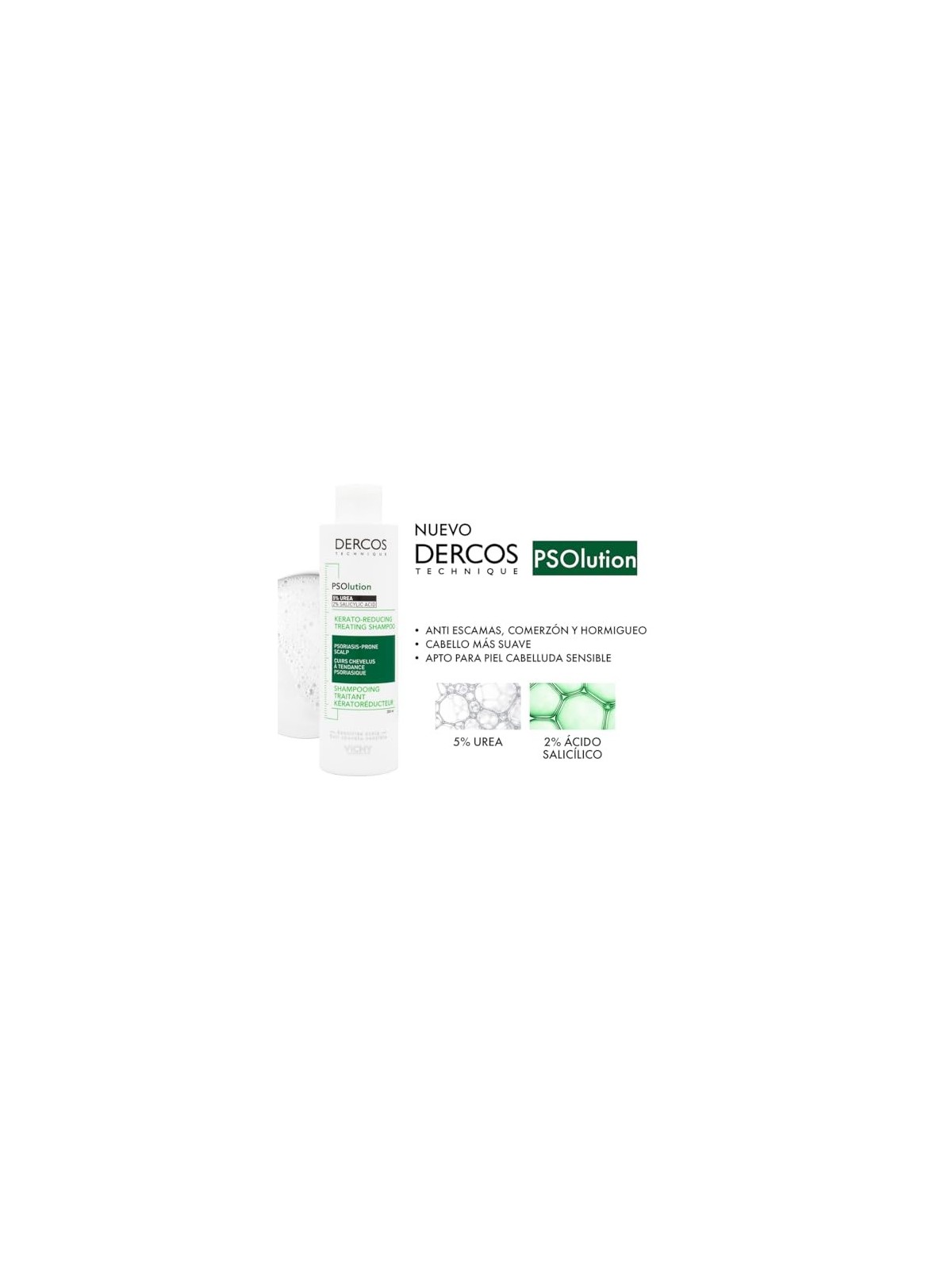 Vichy Dercos PSOlution Kerato-Reducing Treating Shampoo donna 200ml