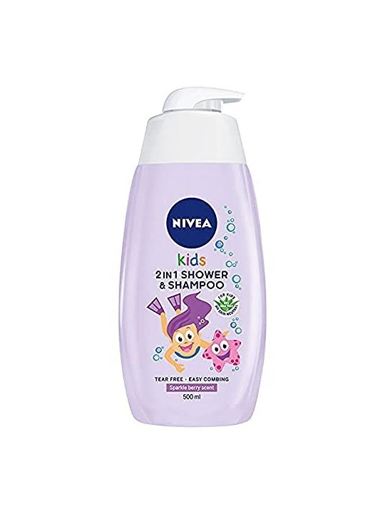 NIVEA Kids Gel doccia corpo 2in1 al profumo di gelatine di frutta 500ml