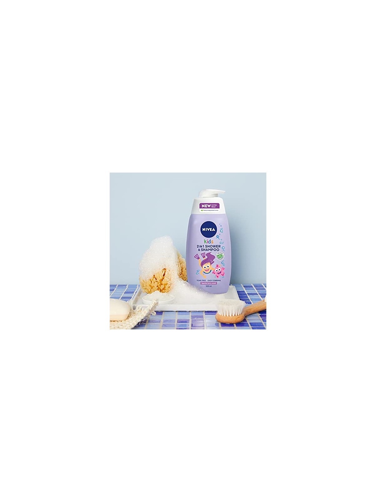 NIVEA Kids Gel doccia corpo 2in1 al profumo di gelatine di frutta 500ml