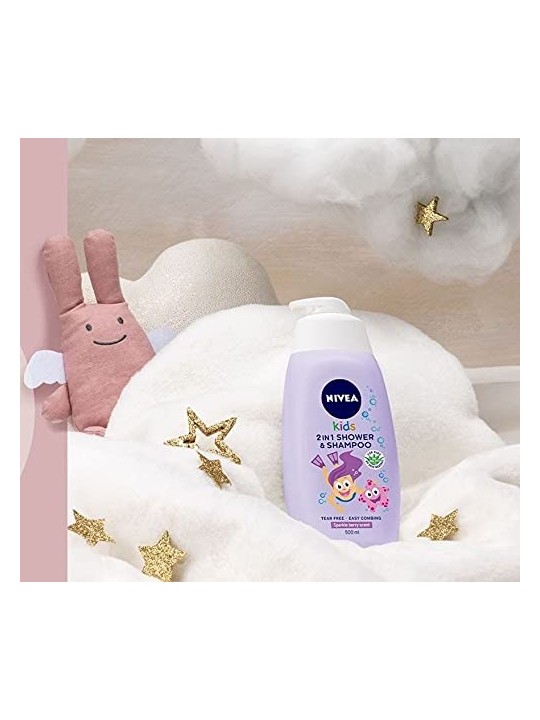 NIVEA Kids Gel doccia corpo 2in1 al profumo di gelatine di frutta 500ml