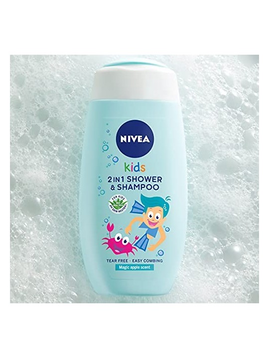 NIVEA Kids Gel doccia corpo 2in1 al profumo di mela caramellata 500ml