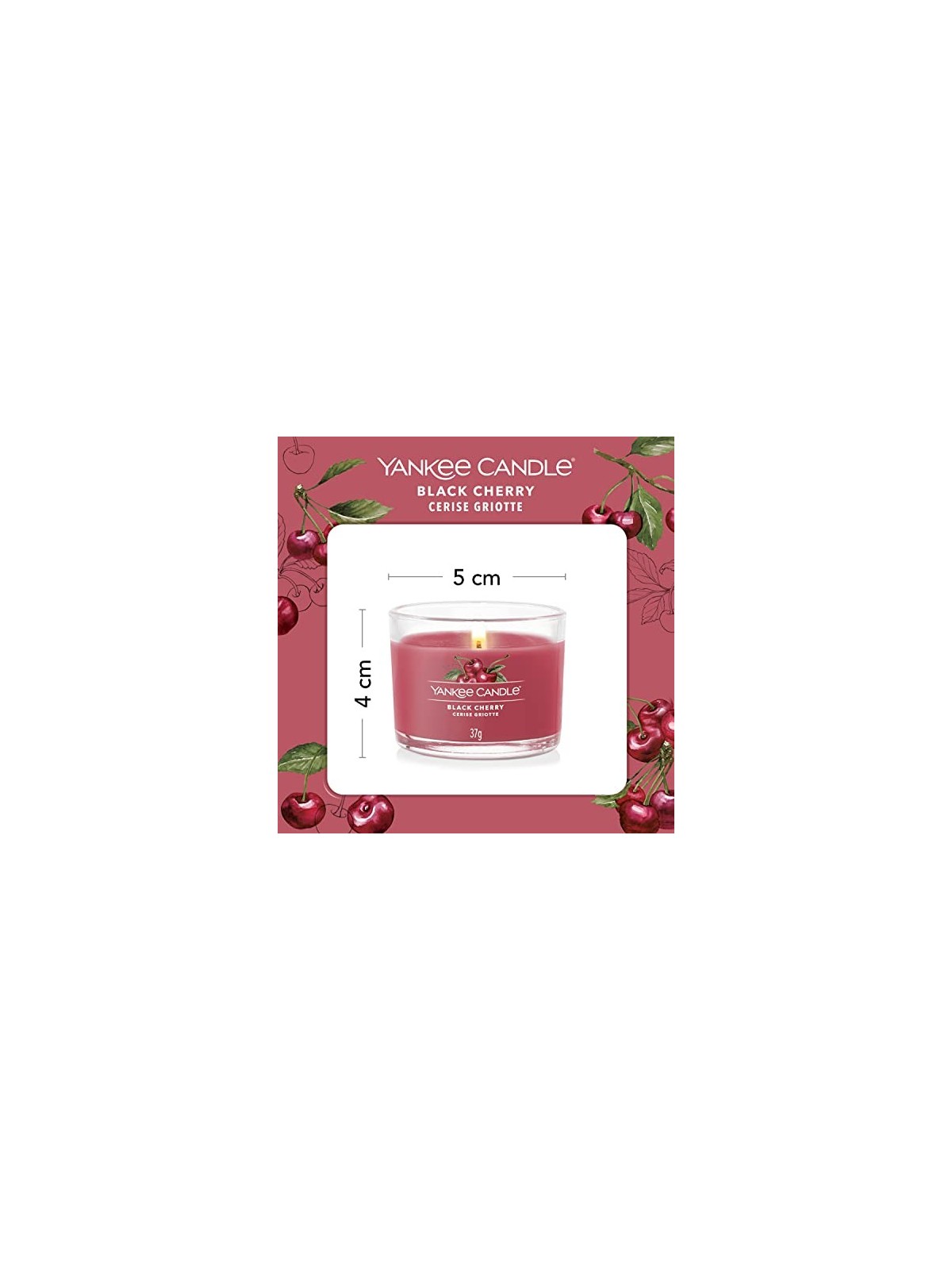 Yankee Candle Set Regalo Notte di Mezza Estate di Candele Votive in Vetro Unisex 370g