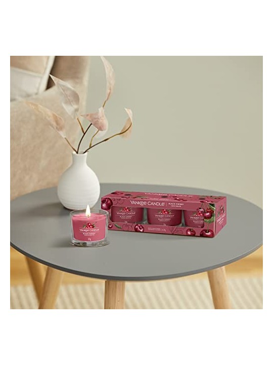 Yankee Candle Set Regalo Notte di Mezza Estate di Candele Votive in Vetro Unisex 370g