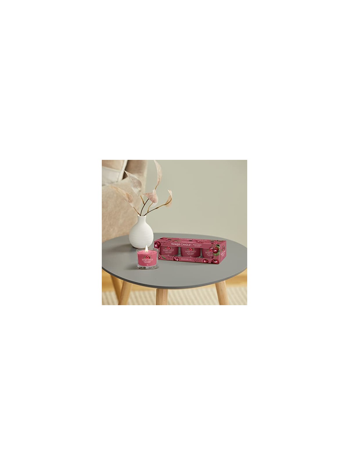 Yankee Candle Set Regalo Notte di Mezza Estate di Candele Votive in Vetro Unisex 370g