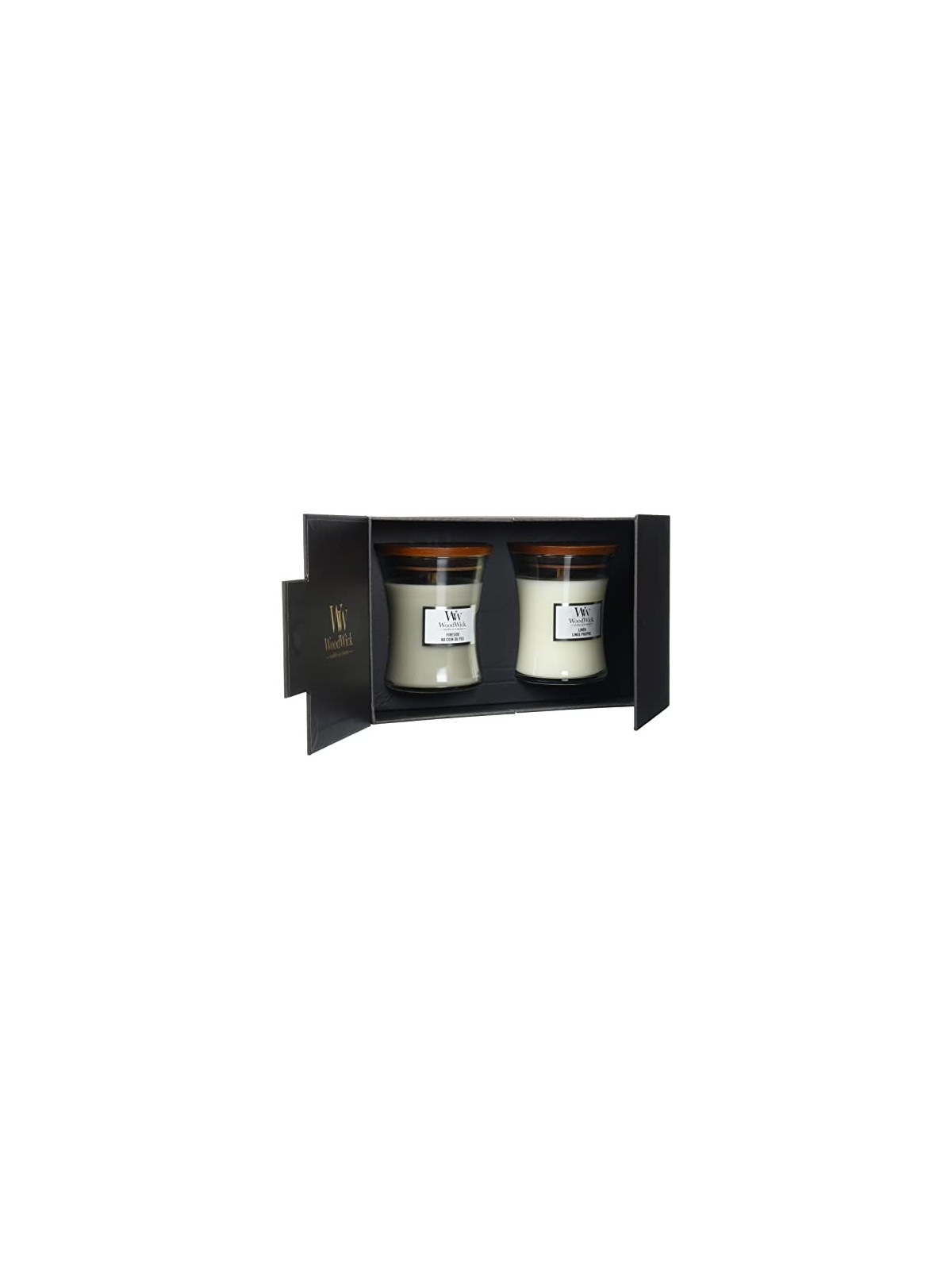 Set Regalo Candela WoodWick Fireside Lino unisex 275 0g