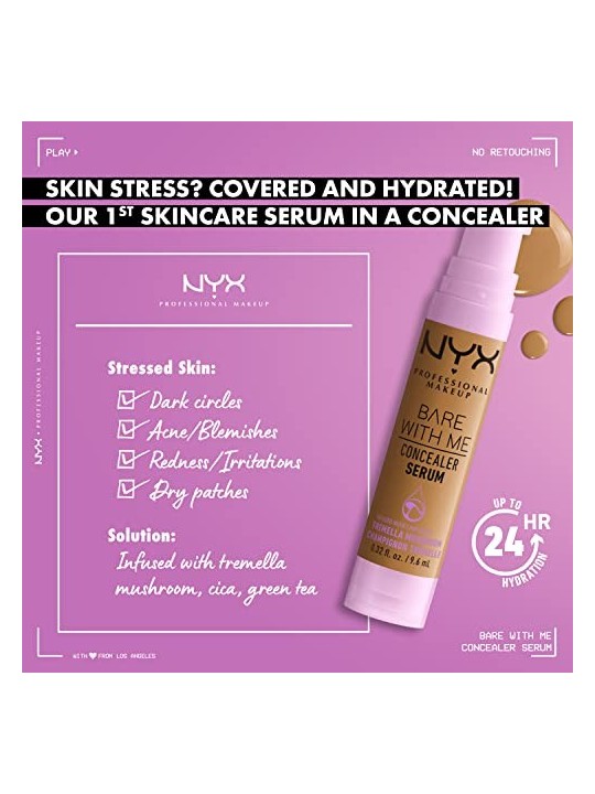 Nyx Professional Make Up BARE WITH ME correttore siero 12ricco unisex