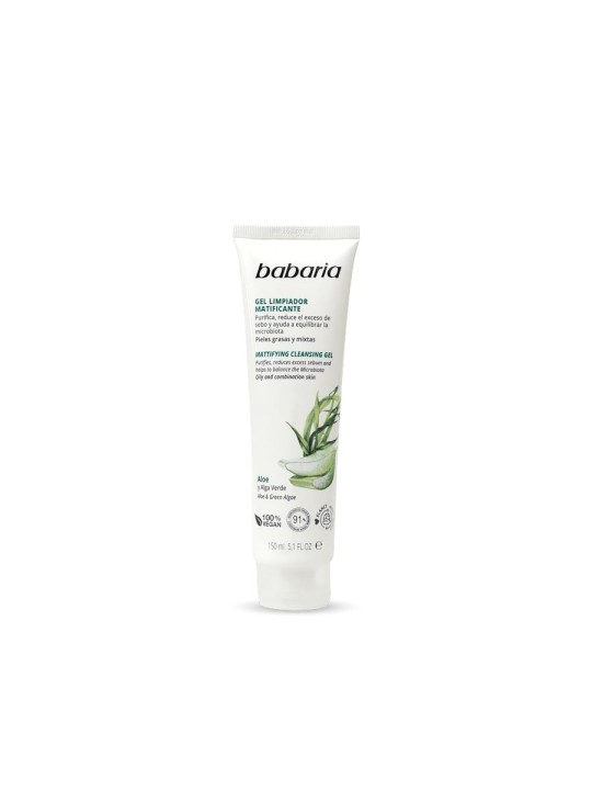 Babaria gel di aloe vera detergente per pelle grassa e mista 150ml donna