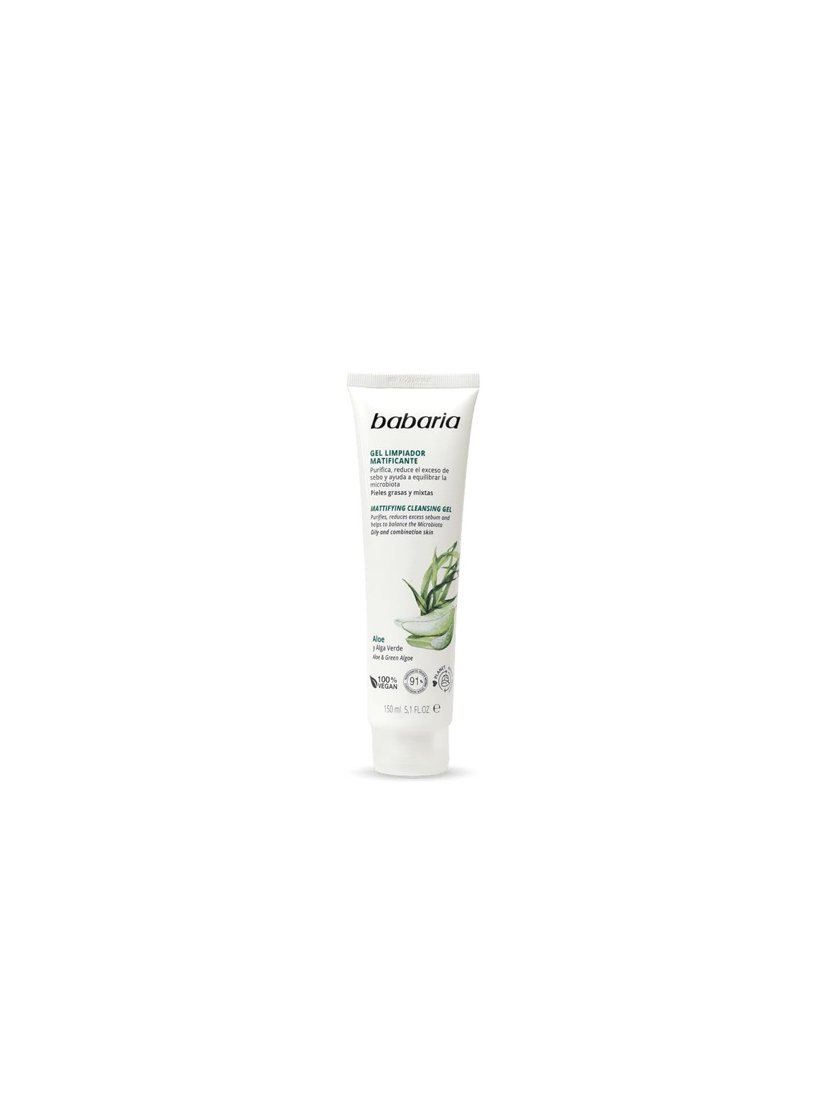 Babaria gel di aloe vera detergente per pelle grassa e mista 150ml donna