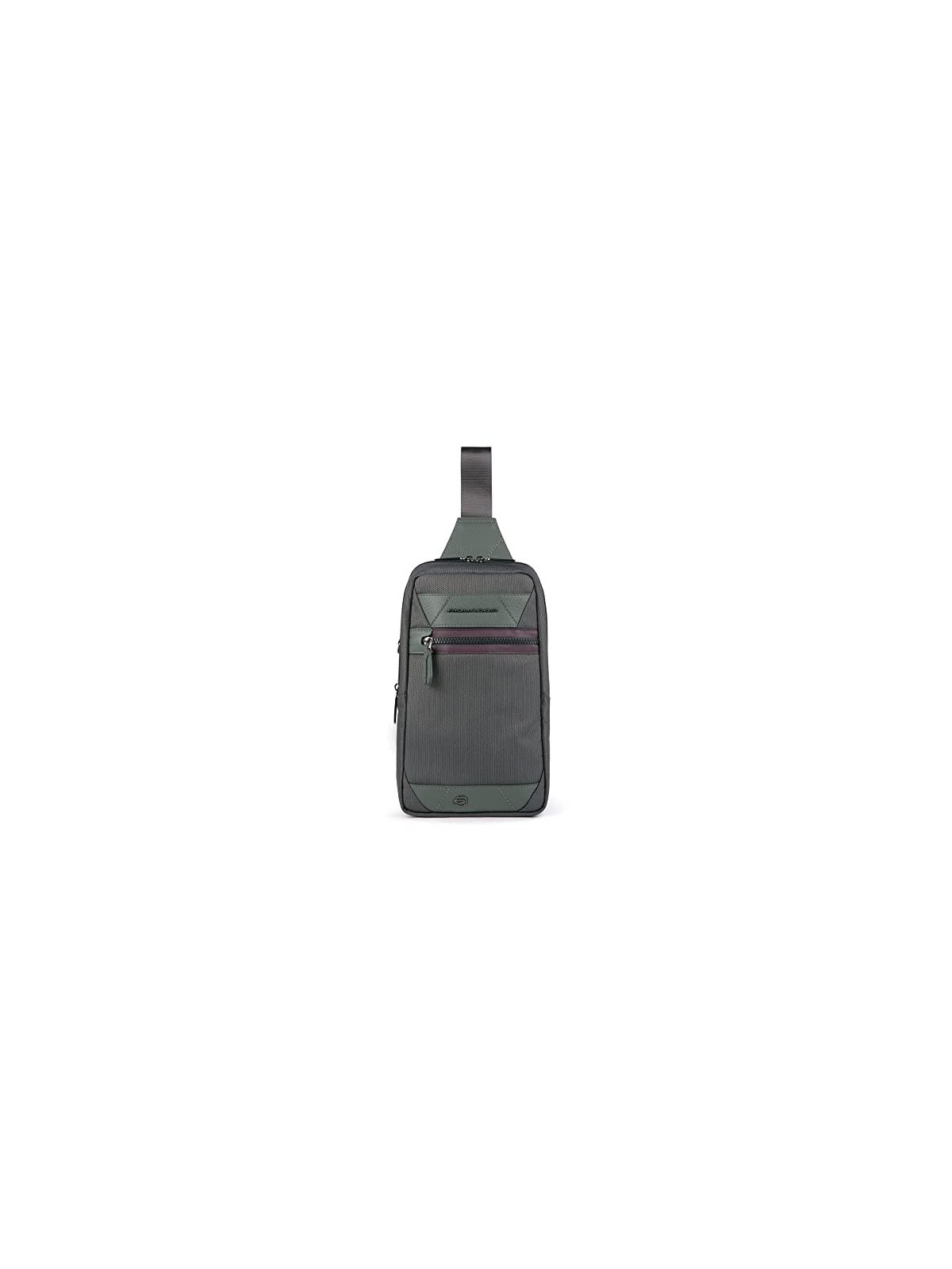 Piquadro Zaino Militare Verde Sling Bag per Uomo