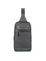 Piquadro Zaino Militare Verde Sling Bag per Uomo