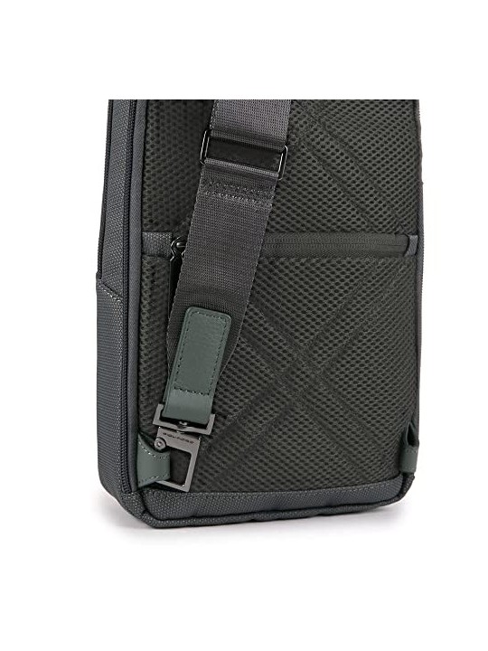 Piquadro Zaino Militare Verde Sling Bag per Uomo