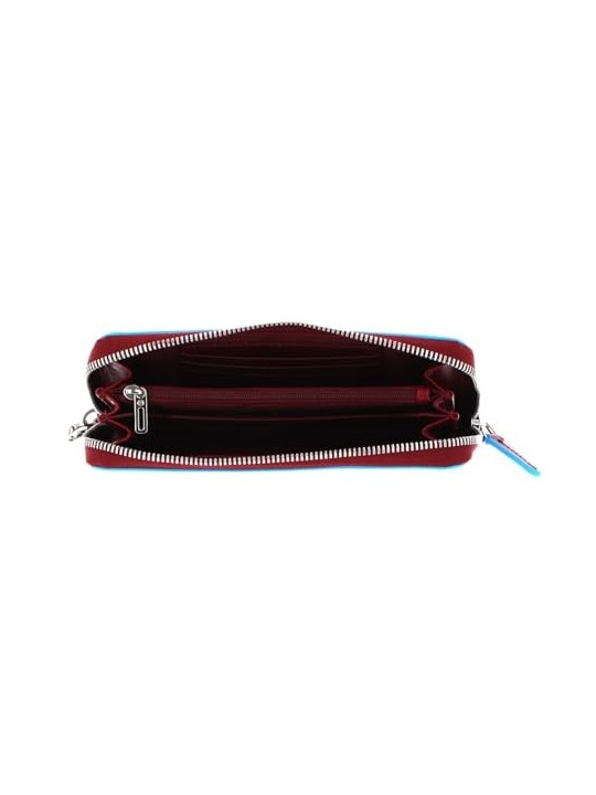 Portafoglio Piquadro Blue Square Rosso Donna