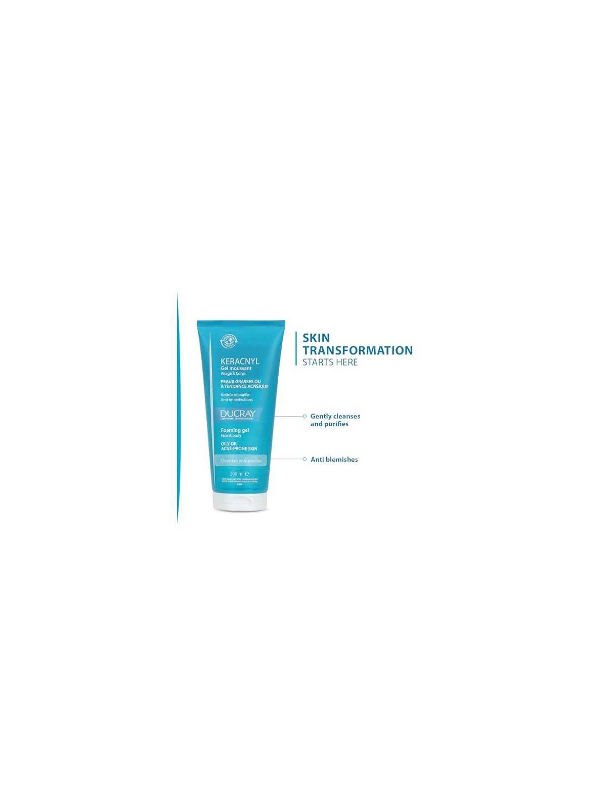 Gel detergente Ducray KERACNYL 200ml