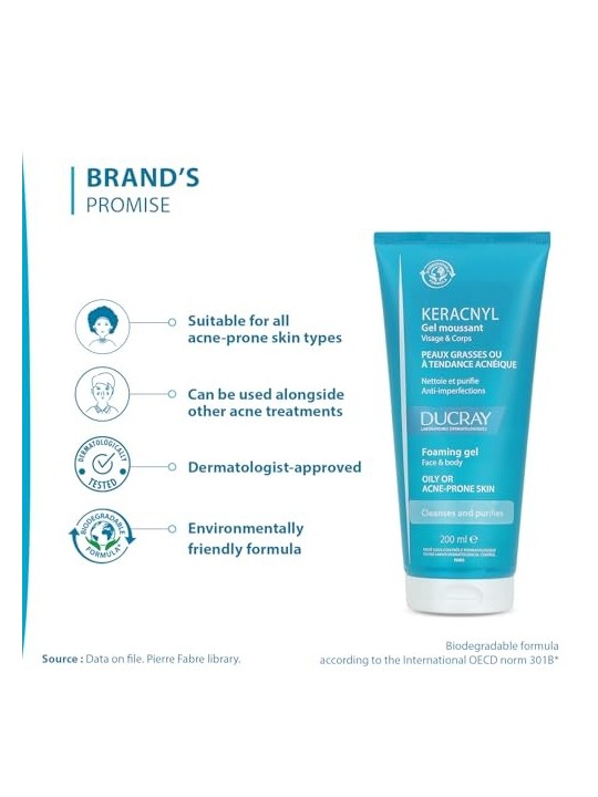 Gel detergente Ducray KERACNYL 200ml