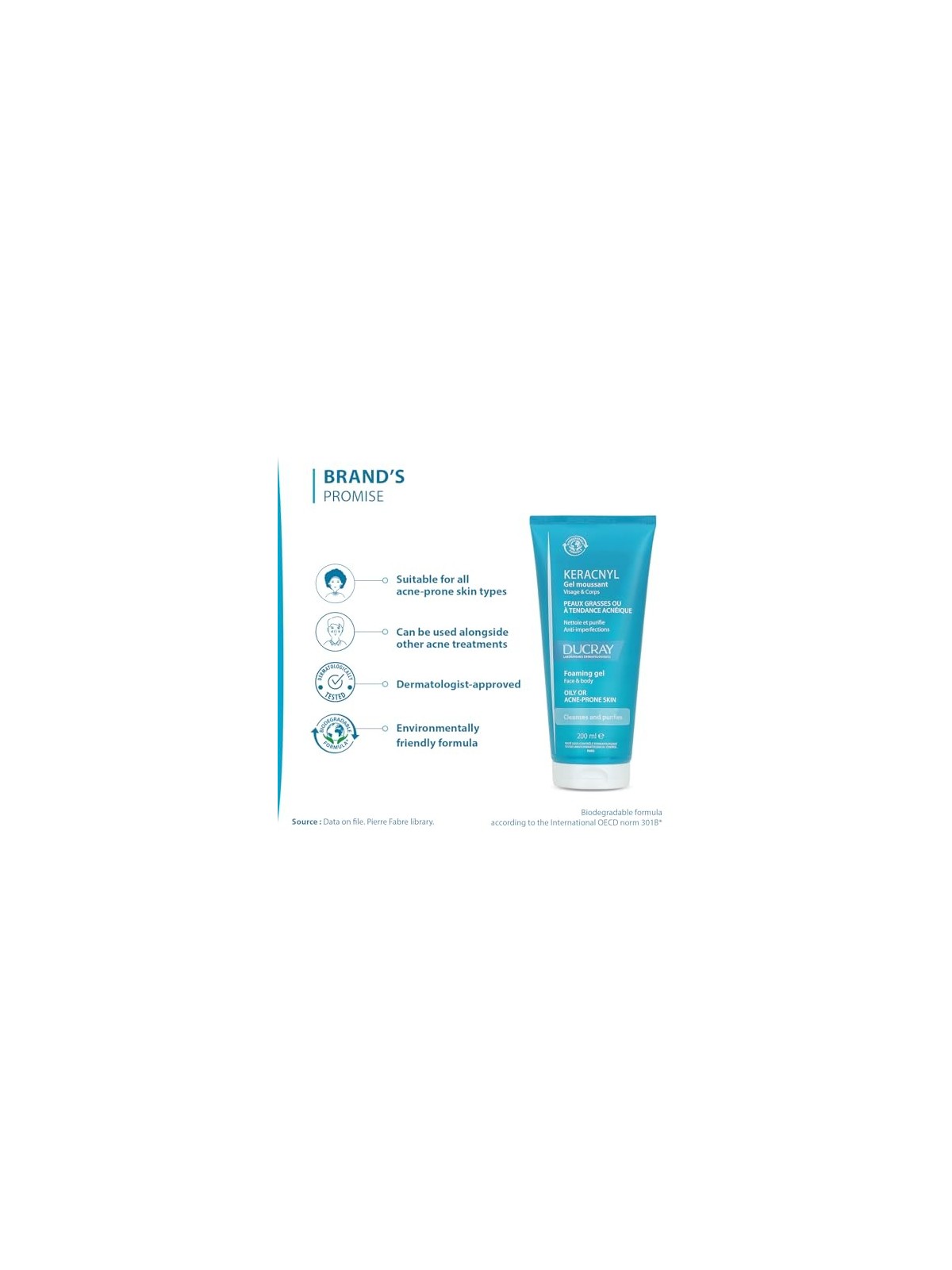 Gel detergente Ducray KERACNYL 200ml