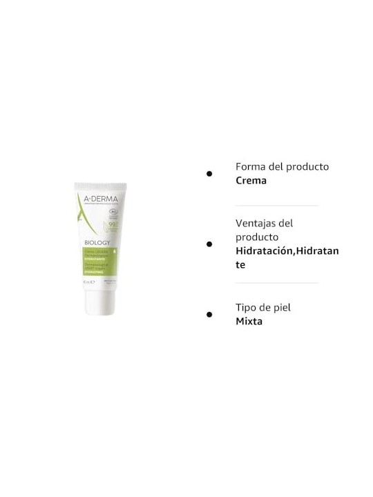 A-Derma Biology Dermatological Light Cream 40ml