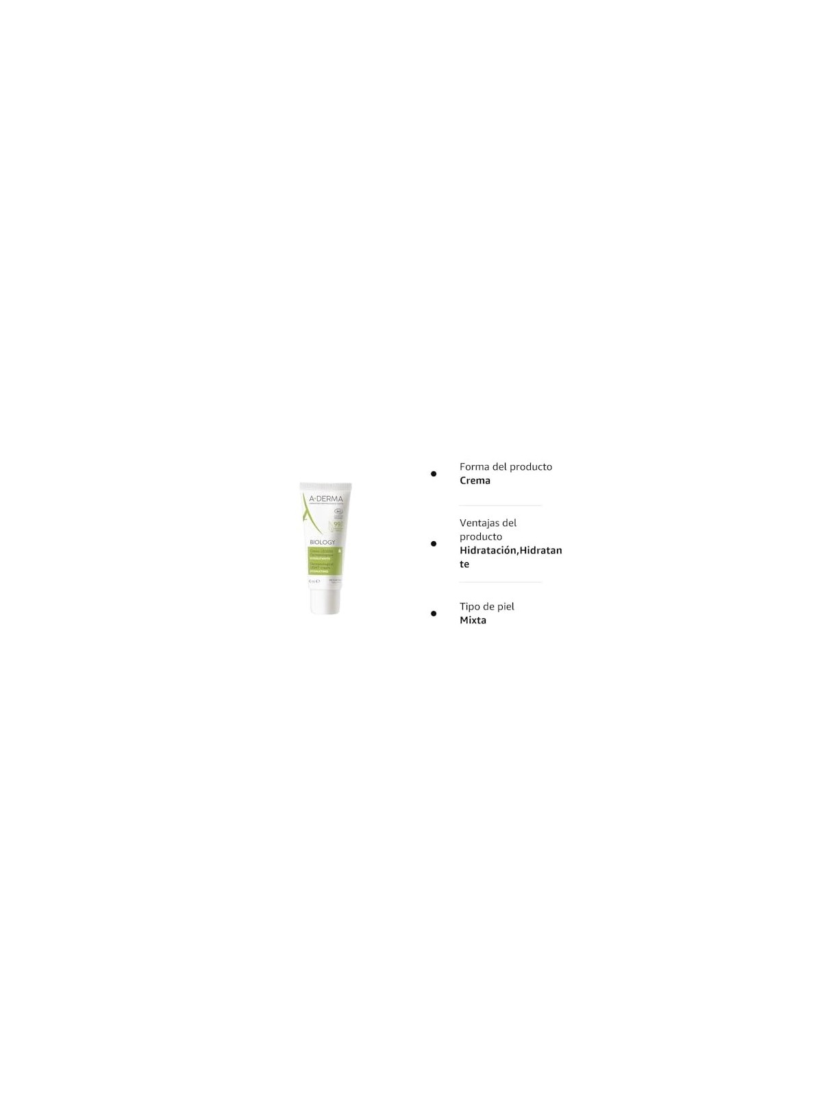A-Derma Biology Dermatological Light Cream 40ml