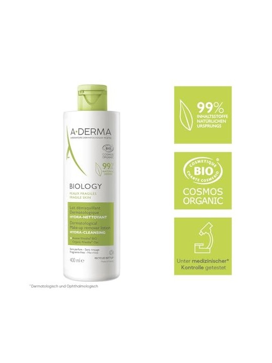 A-Derma Biology Hydra Cleansing Make-up Remover Lotion 400ml