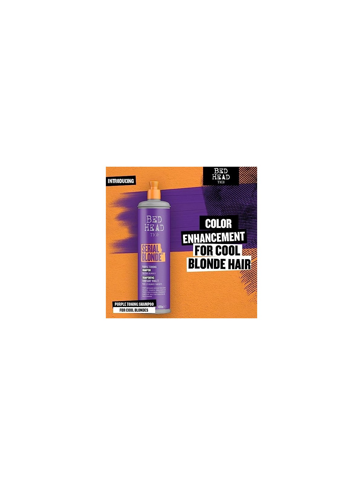Tigi Bed Head Serial Blonde Purple Toning Shampoo for Cool Blondes 400 ml