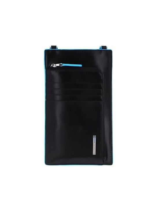 Piquadro Blue Square Borsa Tracolla Nera Uomo 115 x 19 x 2 cm