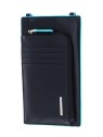 Borsa Tracolla Piquadro Blu 11.5 x 19 x 2 cm donna