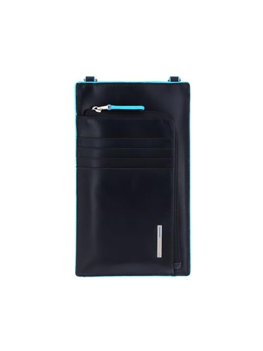 Borsa Tracolla Piquadro Blu 11.5 x 19 x 2 cm donna
