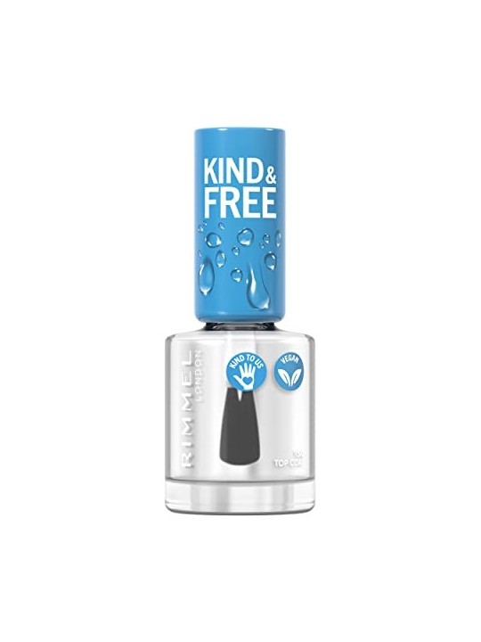 Rimmel London Smalto per Unghie Gentile e Libero 8 ml 150 Top Coat donna