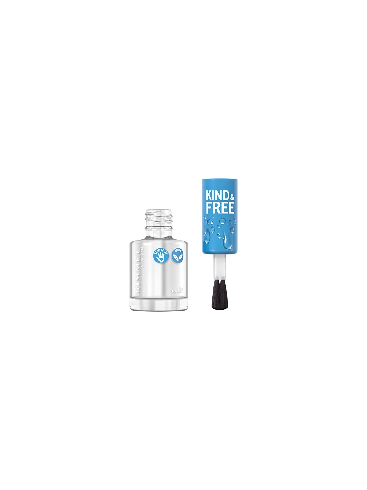 Rimmel London Smalto per Unghie Gentile e Libero 8 ml 150 Top Coat donna
