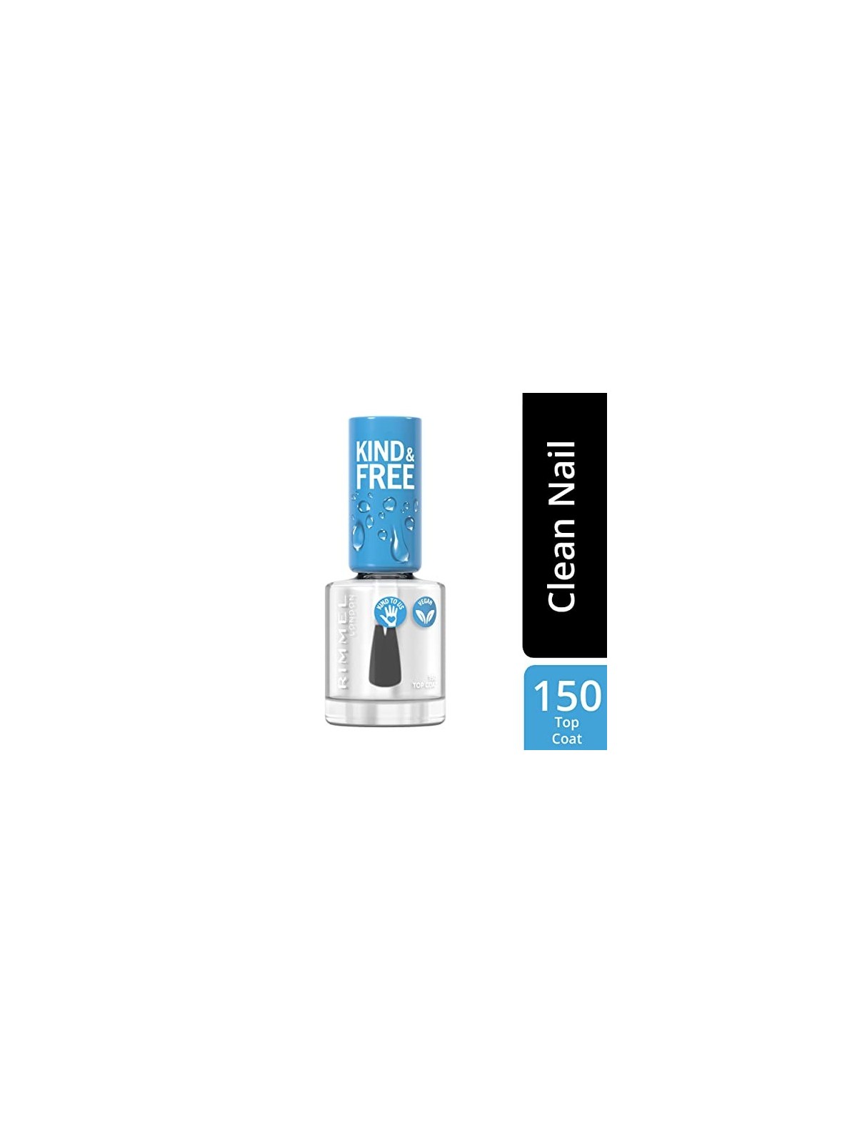 Rimmel London Smalto per Unghie Gentile e Libero 8 ml 150 Top Coat donna