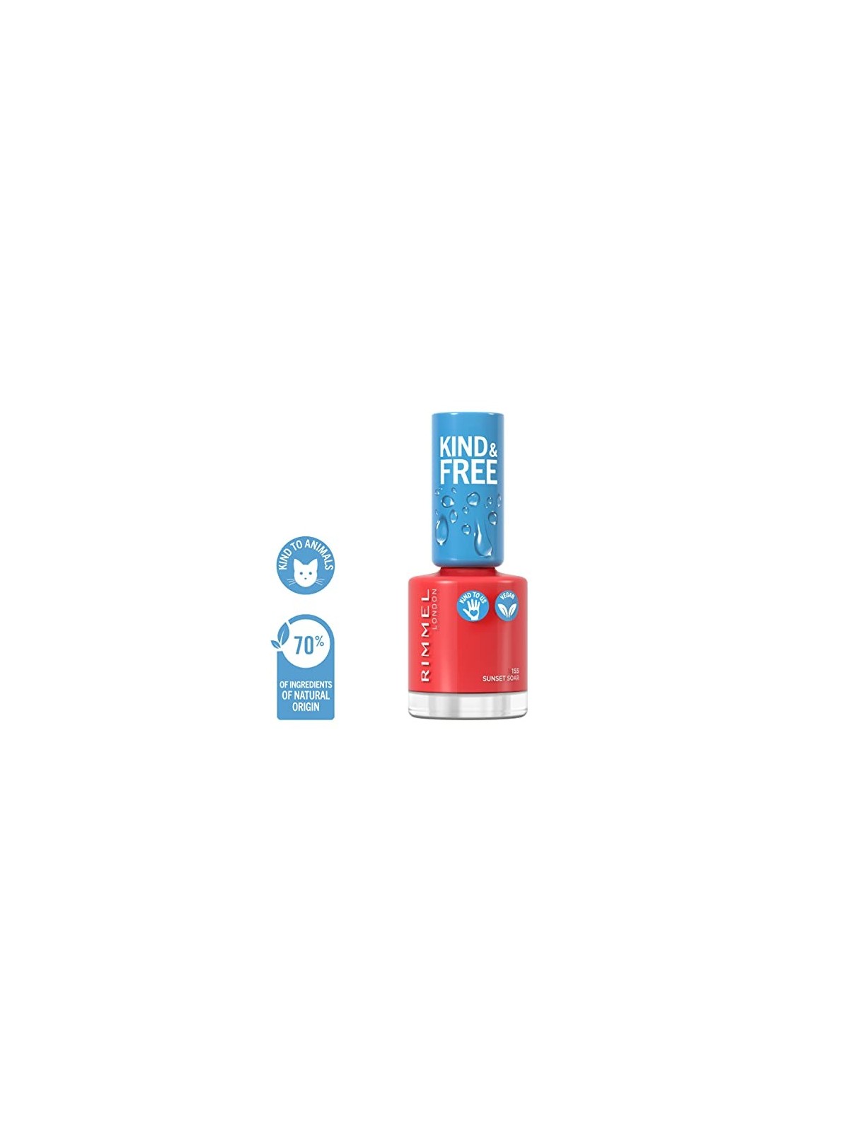 Rimmel Smalto gentile e gratuito 8 ml donna 155 Orange
