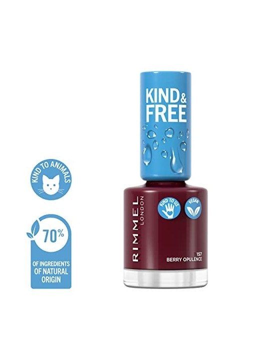 Rimmel Smalto gentile e gratuito 8 ml donna 157 Berry