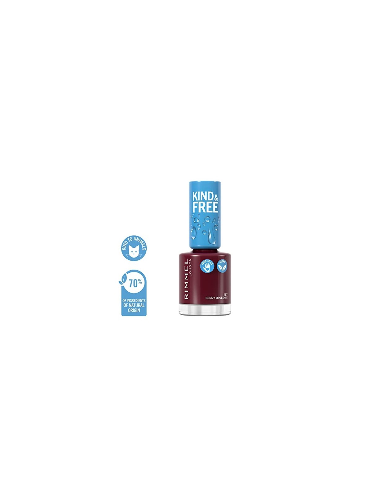 Rimmel Smalto gentile e gratuito 8 ml donna 157 Berry