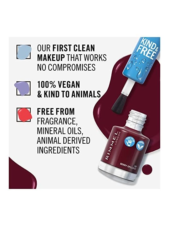 Rimmel Smalto gentile e gratuito 8 ml donna 157 Berry