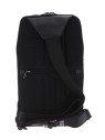 Zaino Monospalla Piquadro in Pelle Nero 19x32x8 cm