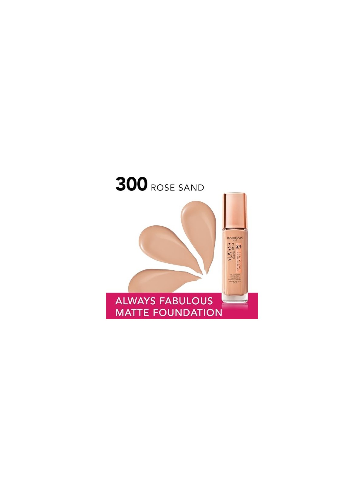 Bourjois Always Fabulous 24H Foundation SPF20 30ml Rose Sand