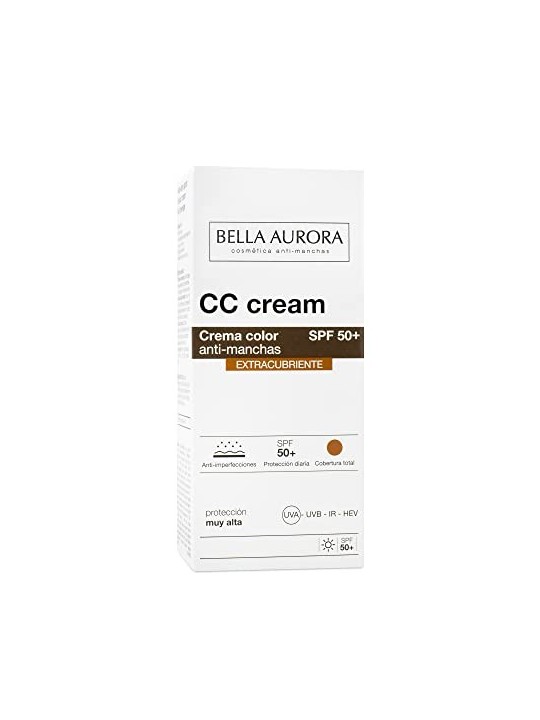 Bella Aurora CC CREAM antimacchie copertura extra SPF50 30ml donna