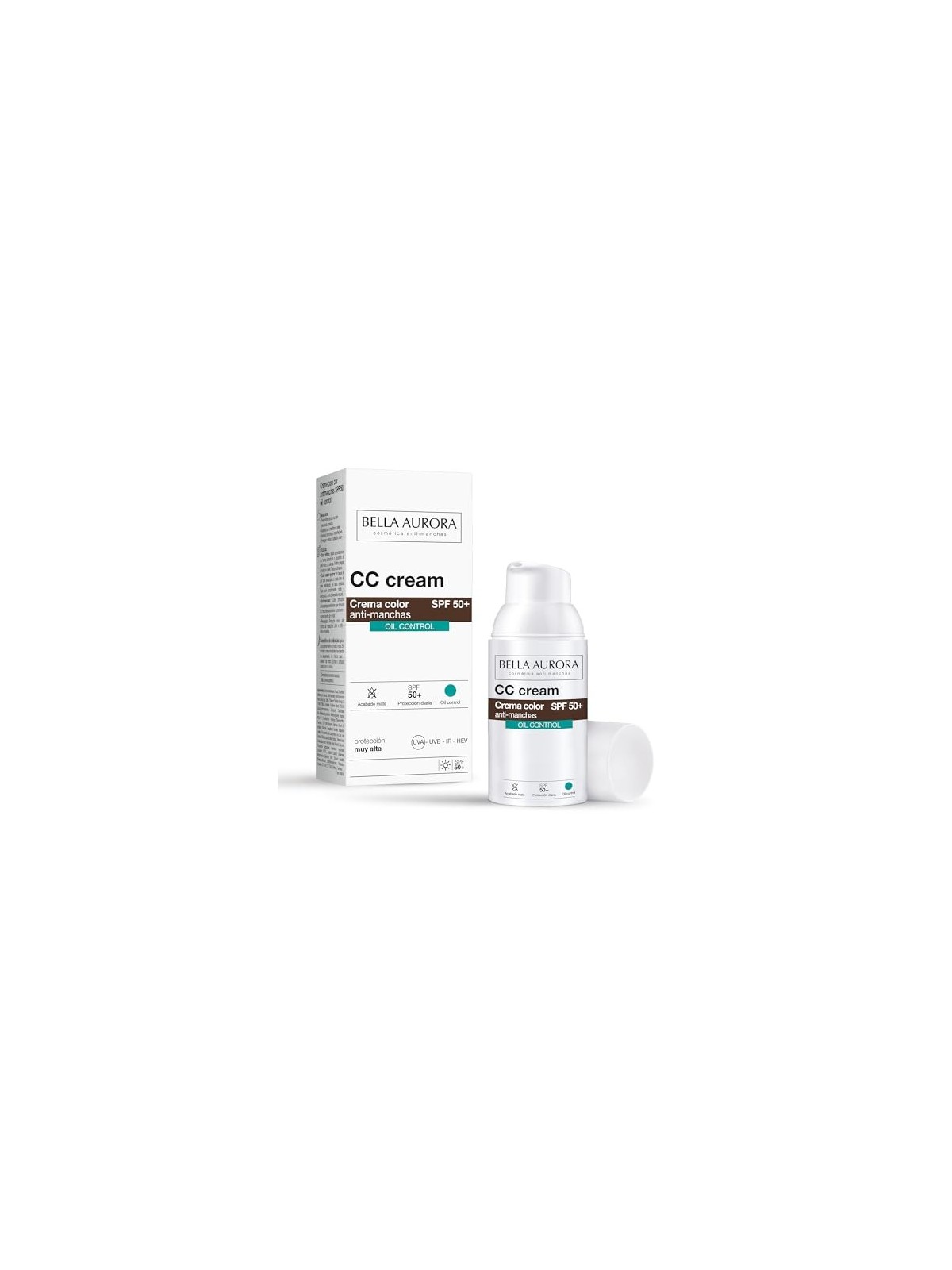 Bella Aurora CC CREAM antimacchie senza olio SPF50 30ml donna