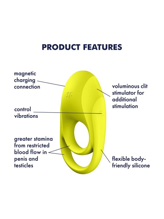 SATISFYER Spectacular Duo Anello Vibrante Giallo