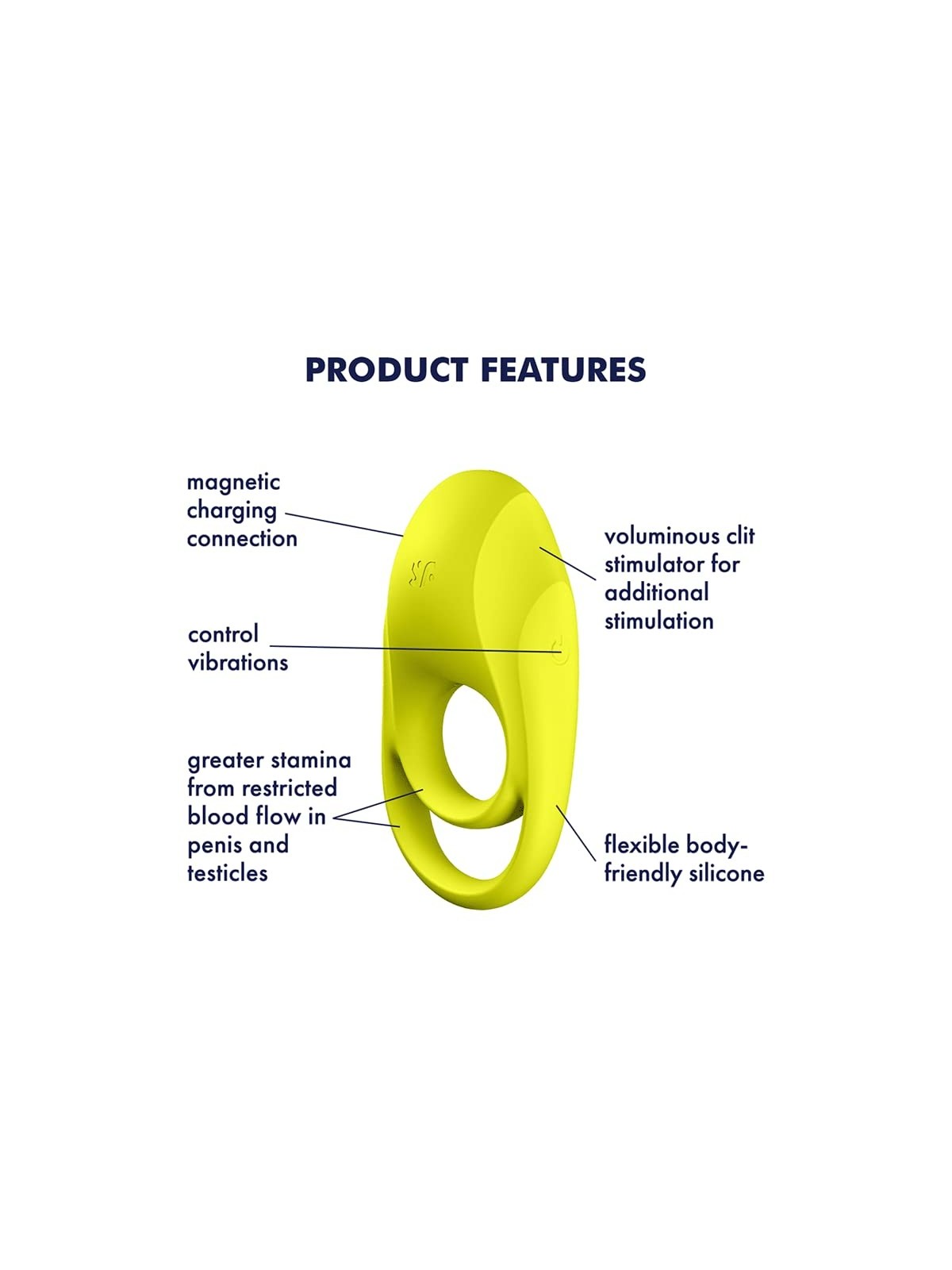 SATISFYER Spectacular Duo Anello Vibrante Giallo