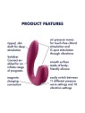 SATISFYER Sunray Stimolatore e Vibratore ad Aria di Lampone con App 1un Donna