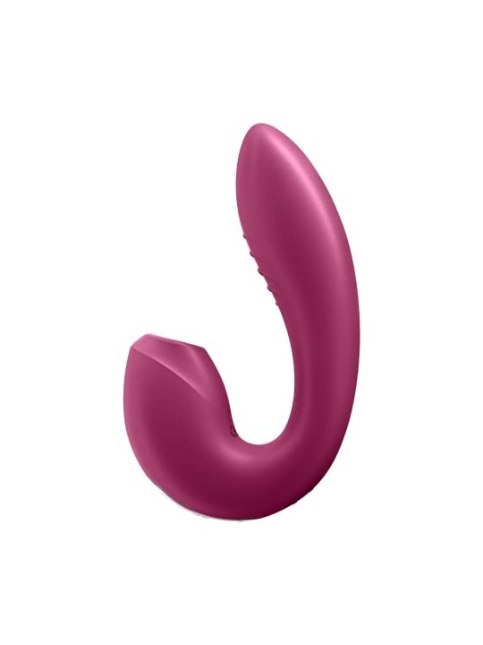 SATISFYER Sunray Stimolatore e Vibratore ad Aria di Lampone con App 1un Donna