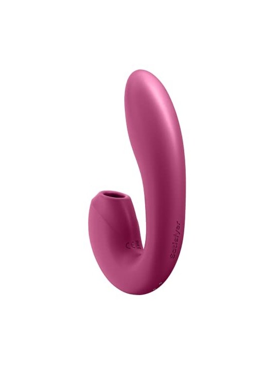 SATISFYER Sunray Stimolatore e Vibratore ad Aria di Lampone con App 1un Donna