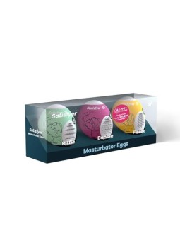 Satisfyer Assortimento di Uova Masturbatorie 3 in 1 - Unisex
